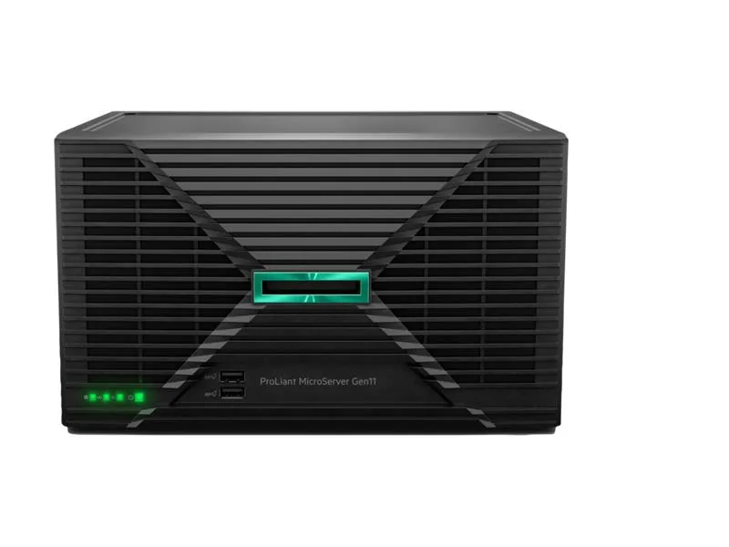HPE ProLiant MicroServer Gen11 ultra micro tower in silver finish