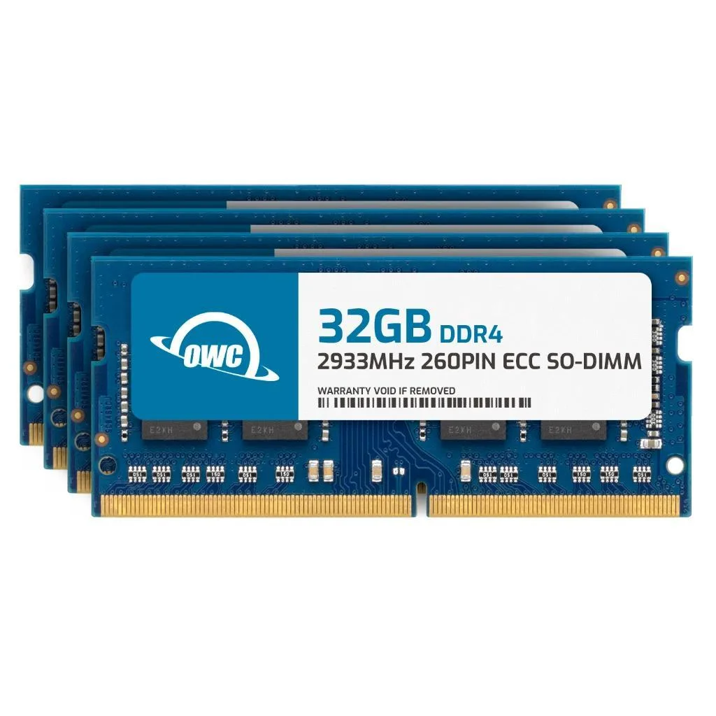 OWC OWC 128GB (4x32GB) DDR4 2933MHz CL21 ECC SO-DIMM laptop RAM — fotografie produktu