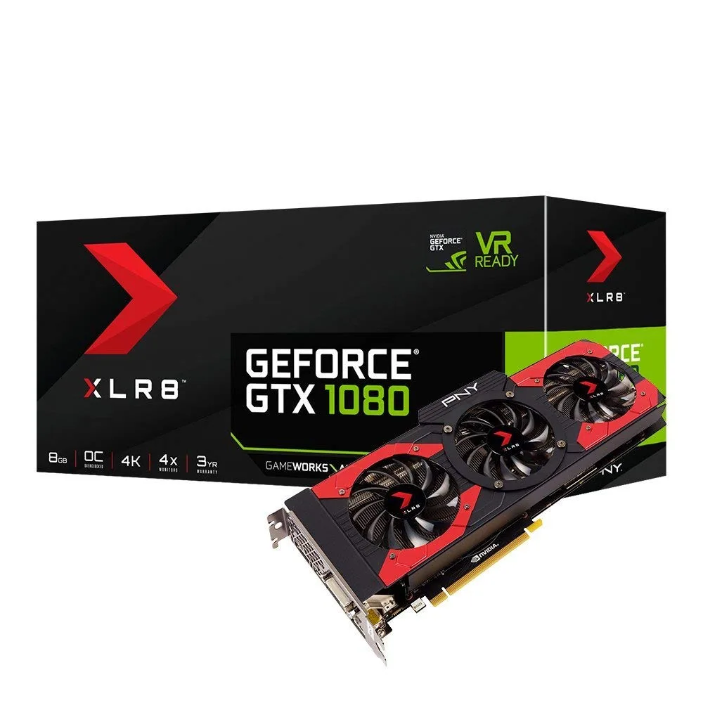 PNY Technologies, Inc. PNY GeForce GTX 1080 8GB XLR8 Gaming Overclocked graphics card — photo du produit