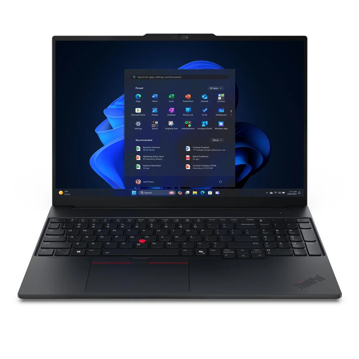 Lenovo Lenovo ThinkPad E16 Gen 3 Intel Core 5 210H 16GB 512GB laptop — photo du produit