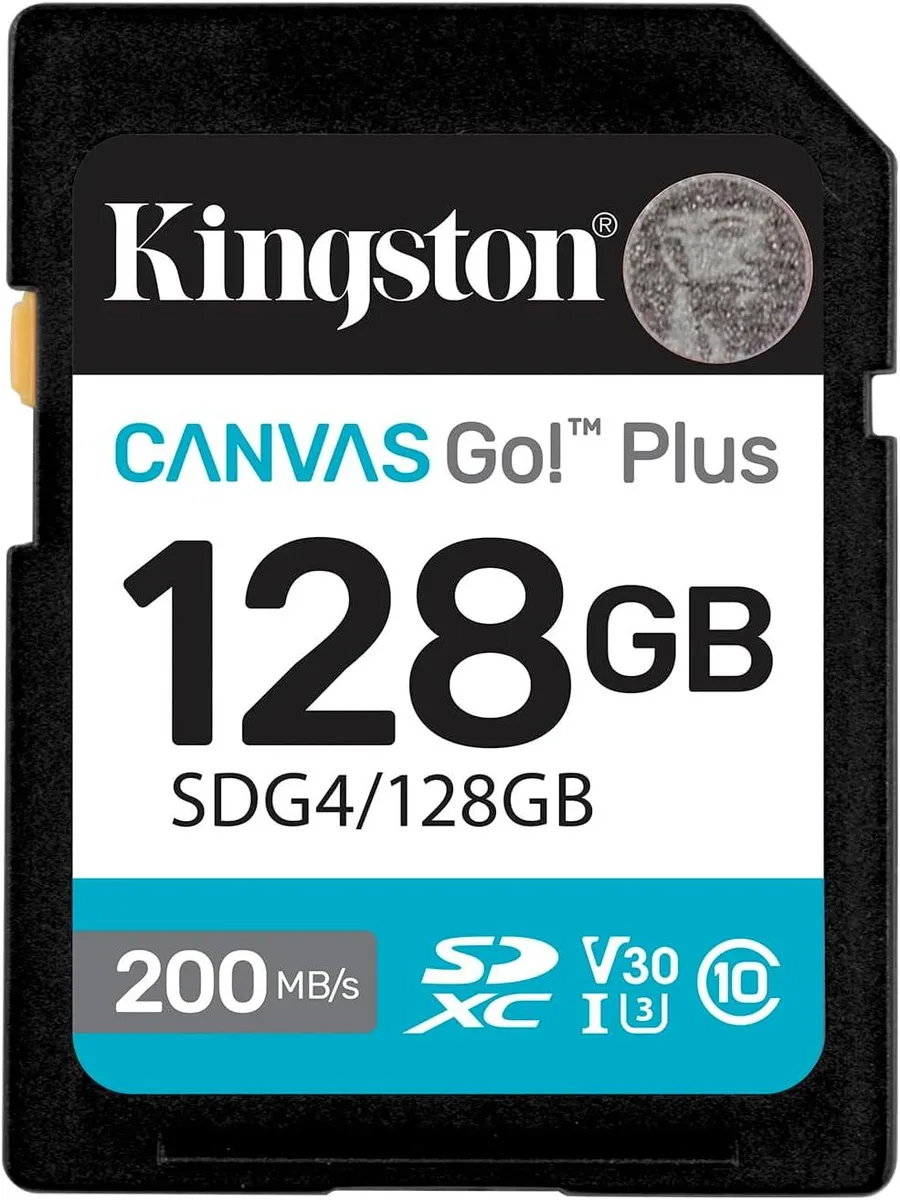 Kingston Technology Corp. Kingston SDXC Canvas Go Plus SDG4 128GB memory card — foto produk