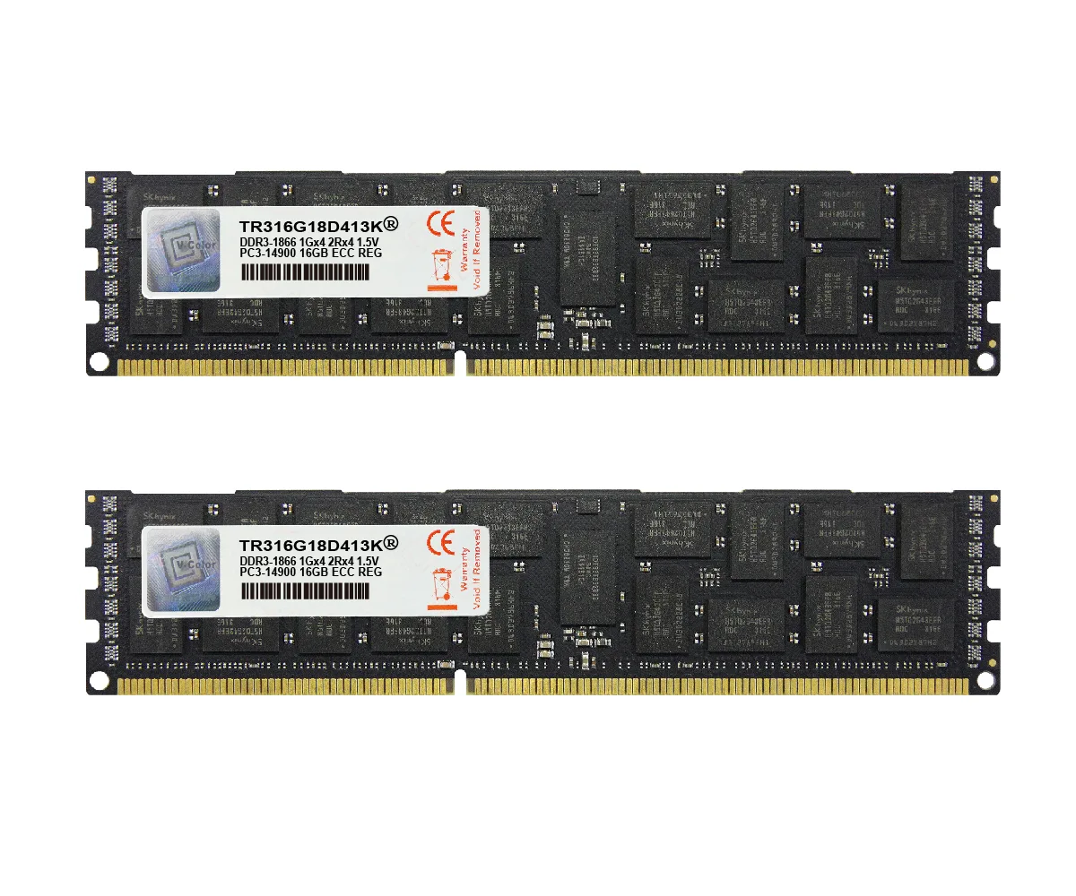 V-color V-color TR316G18D413K 32GB (2 x 16GB) DDR3 1866 ECC Registered memory upgrade — foto produk