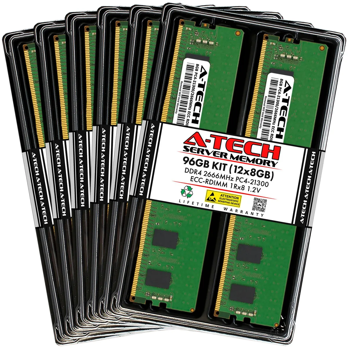 A-Tech A-Tech 96GB (12x8GB) DDR4 2666 ECC RDIMM Mac Pro 2019 memory upgrade — produktbild