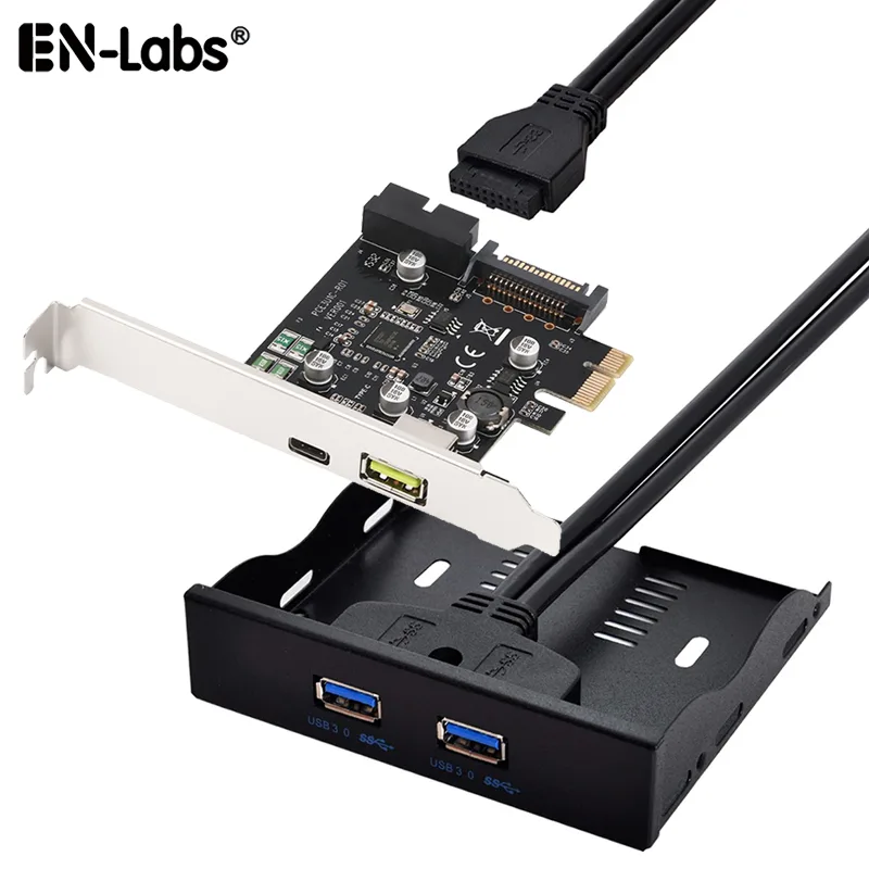 EN-Labs EN-Labs PCIe to USB 3.1 Card 2×USB 3.0 Front Panel — zdjęcie produktu