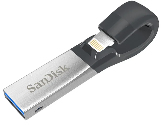 SanDisk SanDisk iXpand 256GB USB 3.0 Lightning USB flash drive — product photo