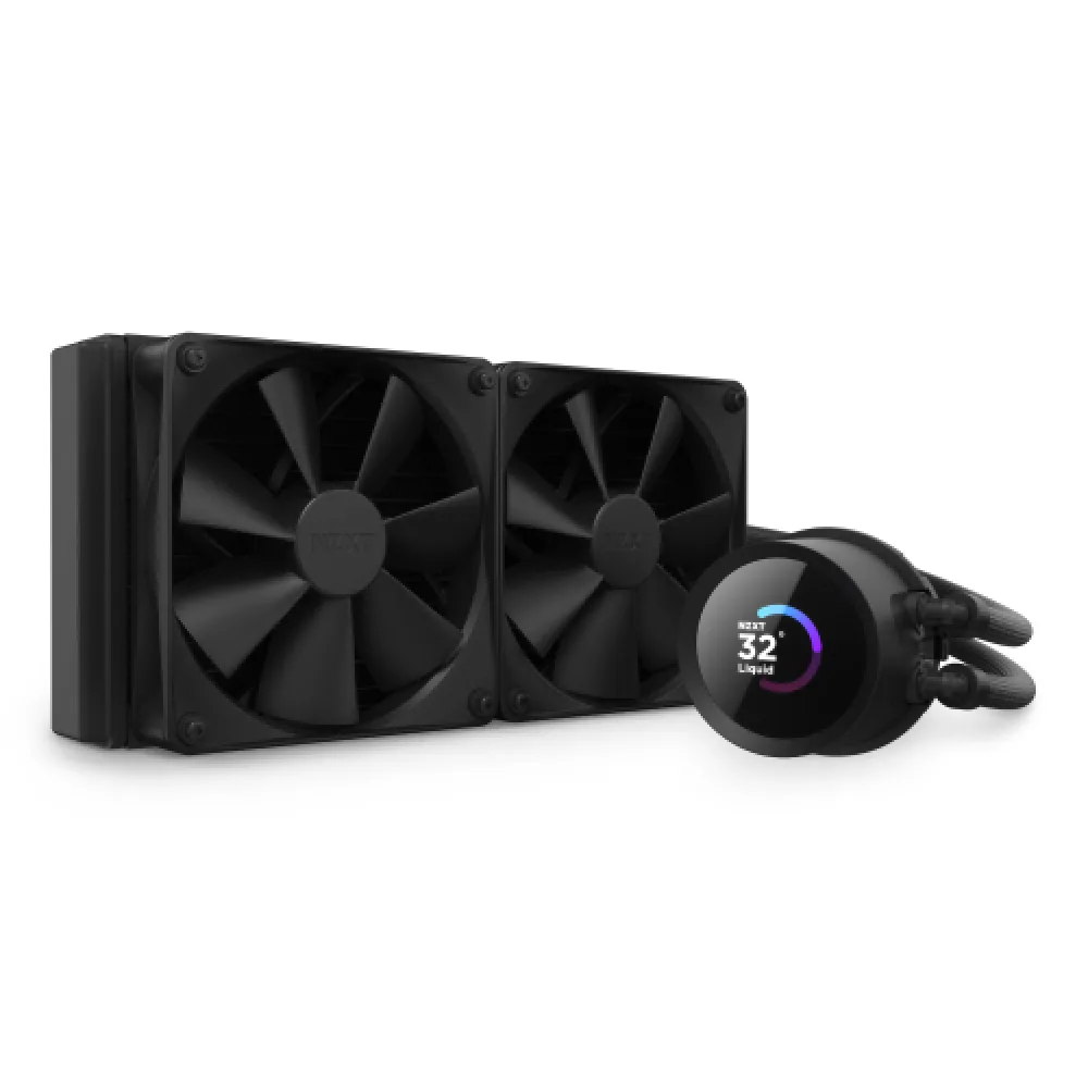 NZXT NZXT RL-KN240-B1 240mm liquid cooler with 1.54" LCD display — product photo