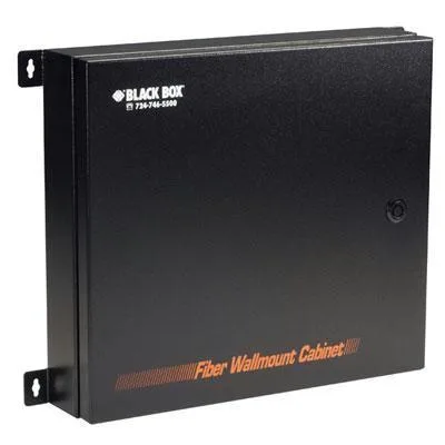 Black Box Corporation Black Box Corporation JPM4000A-R2 NEMA 4 fiber optic wallmount enclosure 4 adapter panels case accessory — product photo