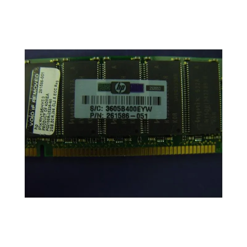 Green 184-pin DDR266 registered ECC DIMM 1.2 inch