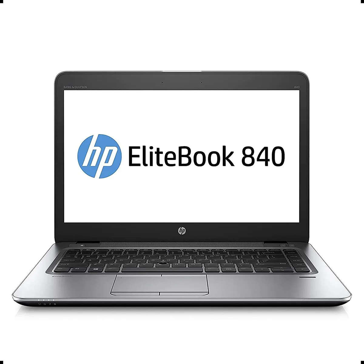 Silver 14 inch business laptop closed lid matte finish