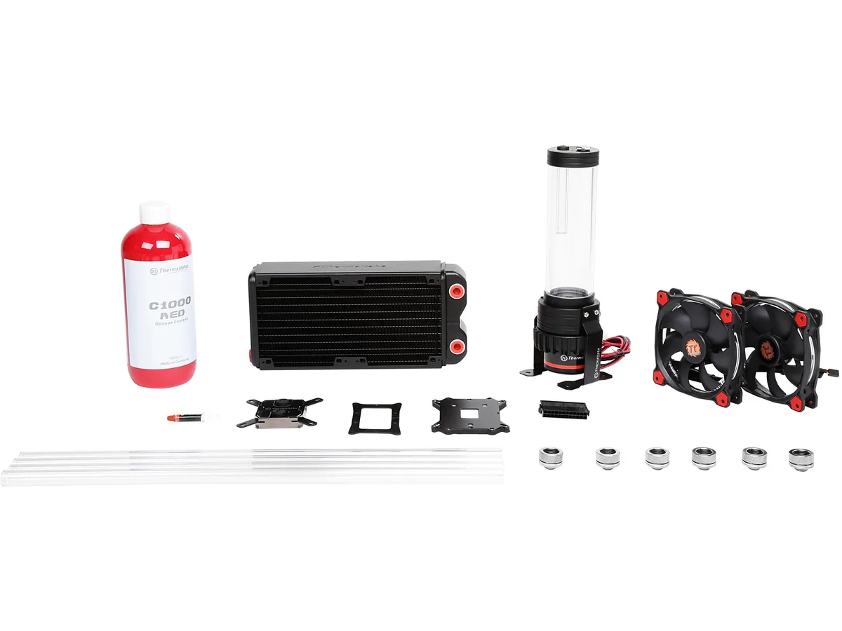 Thermaltake Thermaltake Pacific RL240 D5 Hard Tube Liquid Cooler CL-W128-CA12RE-A — photo du produit