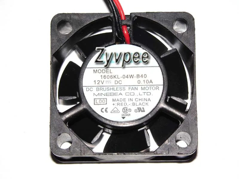 Zyvpee Zyvpee 1606KL-04W-B40 40mm 10mm 12V ball bearing 2-pin case fan — תמונת המוצר