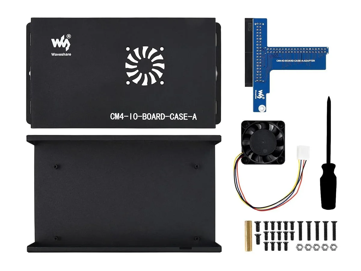 LORDWORLD LORDWORLD Metal Box (A) Chassis for CM4 IO Board with Fan 40PIN GPIO — 제품 사진