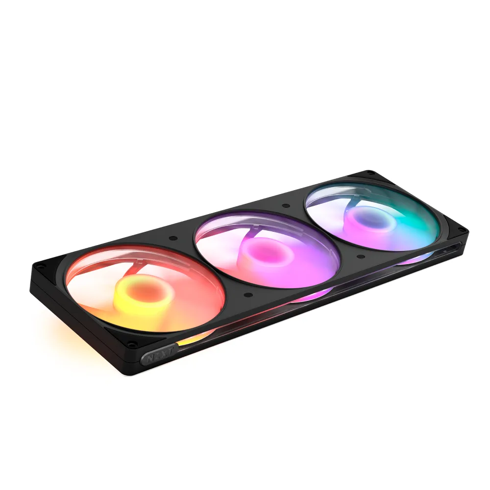NZXT NZXT RF-R242U-BF 420mm case fan, 3×140mm, 24 RGB LEDs, 2000 RPM — 제품 사진