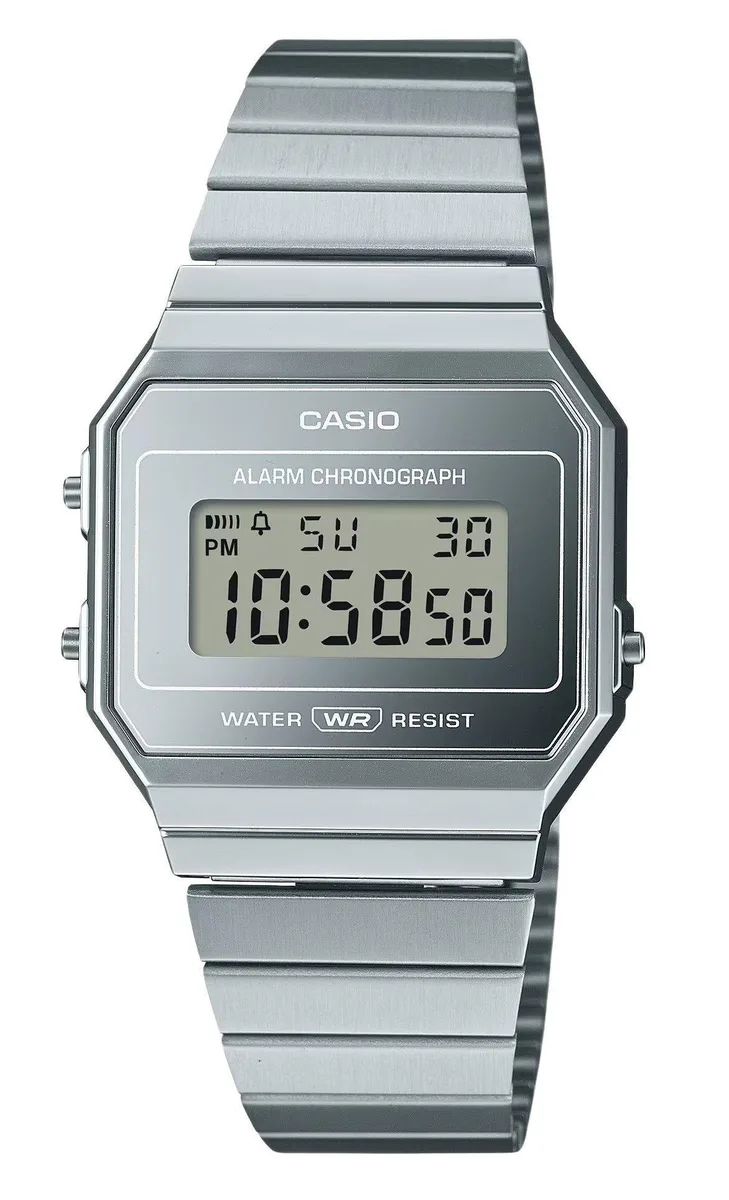 CASIO Casio A700WEV-7A Vintage Digital Stainless Steel Unisex Watch — produkto nuotrauka