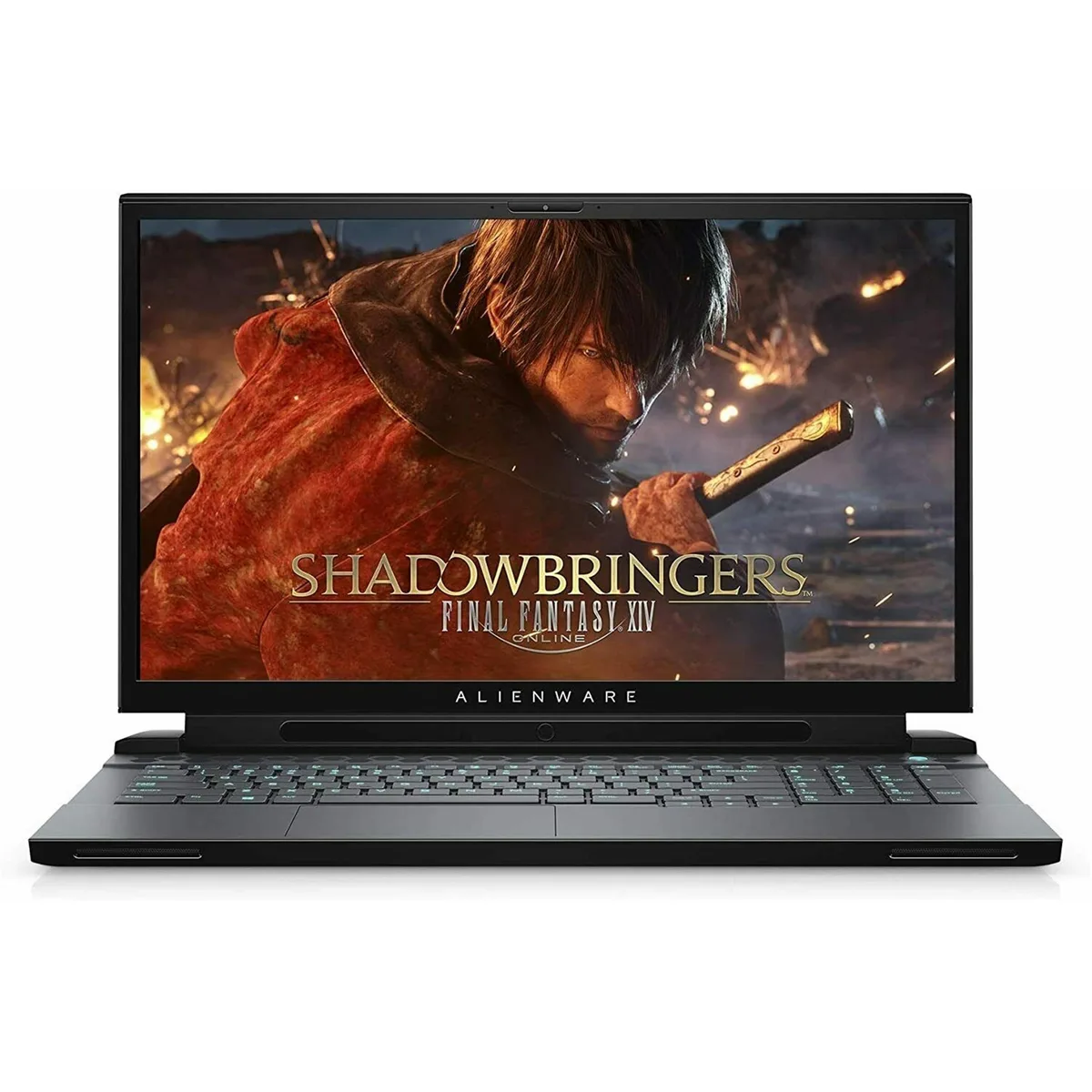 Black Alienware M15 R2 laptop, 15.6 inch LED screen, thin magnesium alloy chassis, 18.3 mm profile