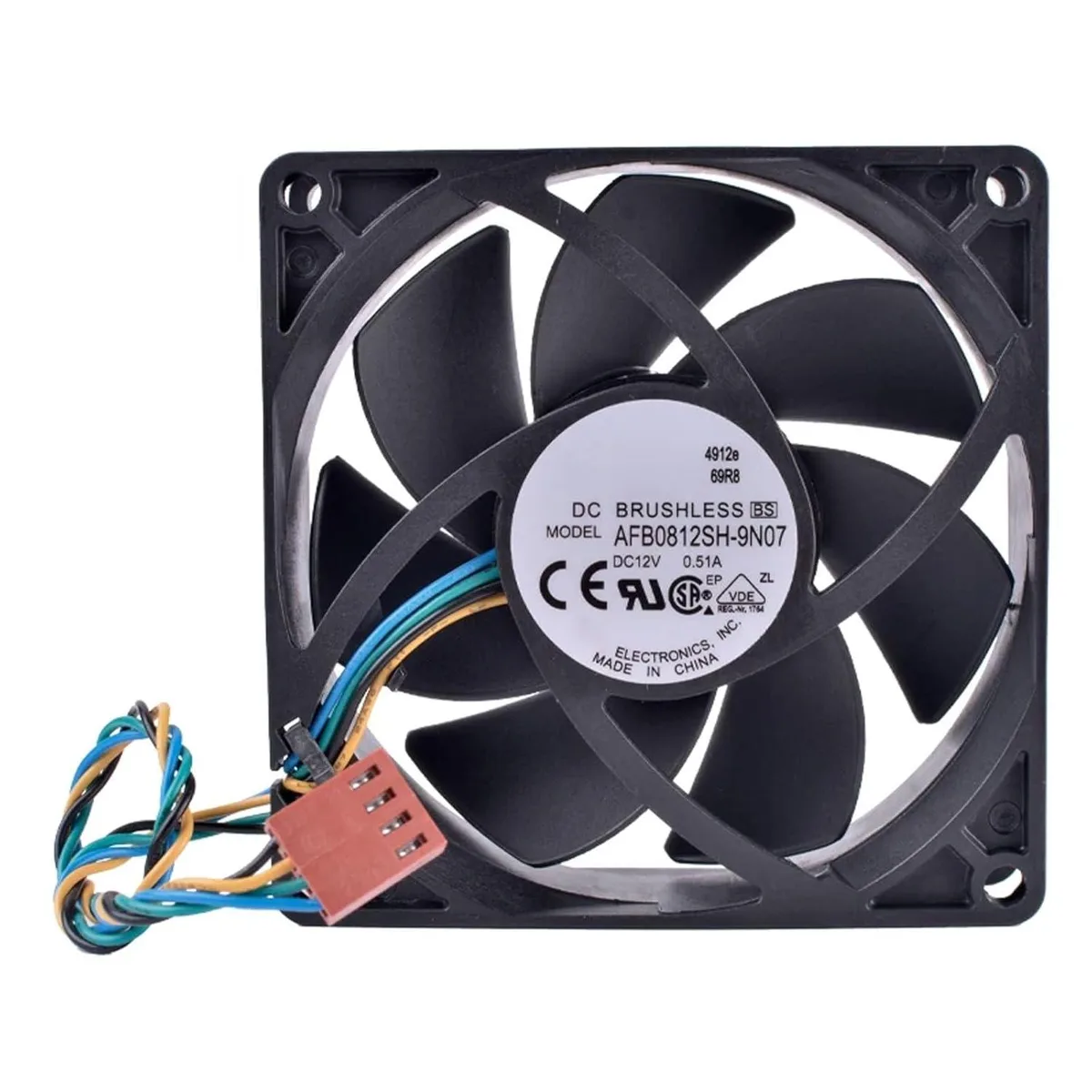 Vszerda Vszerda AFB0812SH 80mm case fan 12V 0.51A 1000-4500RPM 4-pin PWM — fotografia produsului