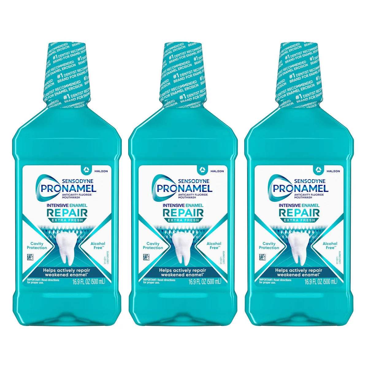  Waterpik Sensodyne Pronamel Intensive Repair Mouthwash Extra Fresh 16.9 fl oz 3 Pack 60000000204167 — foto produk