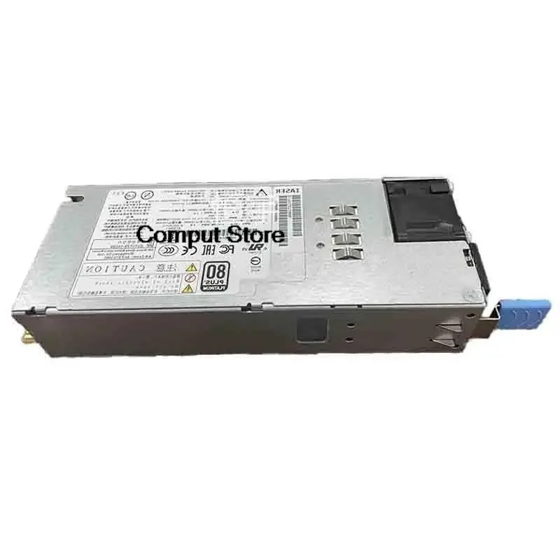 Redundant server power module, silver metal enclosure with handle and ventilation grille