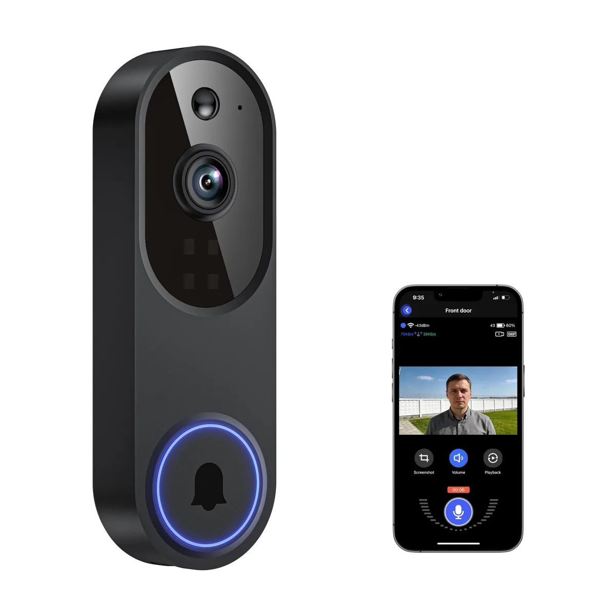Clover M52 Wireless Surveillance 1080p 120° 2.4GHz — ürün fotoğrafı