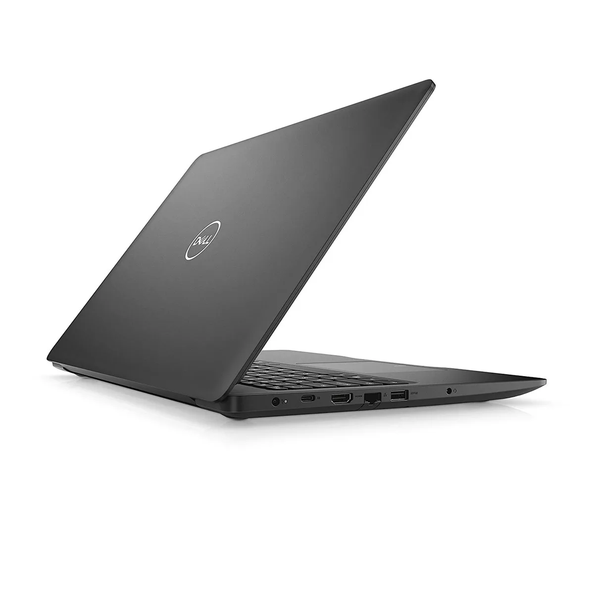 Black Dell Latitude 3590 laptop, 15.6 inch non-touch screen, matte finish