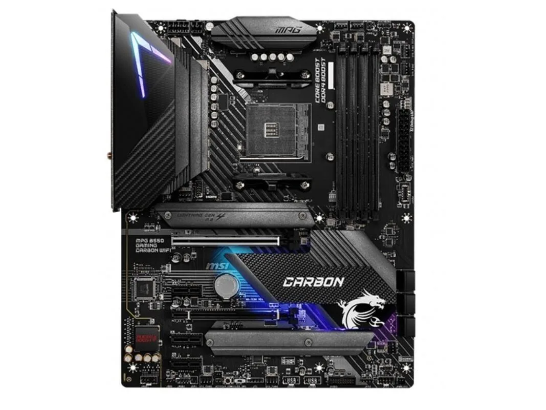 MSI MSI MPG B550 Gaming Carbon WiFi AMD motherboard — product photo