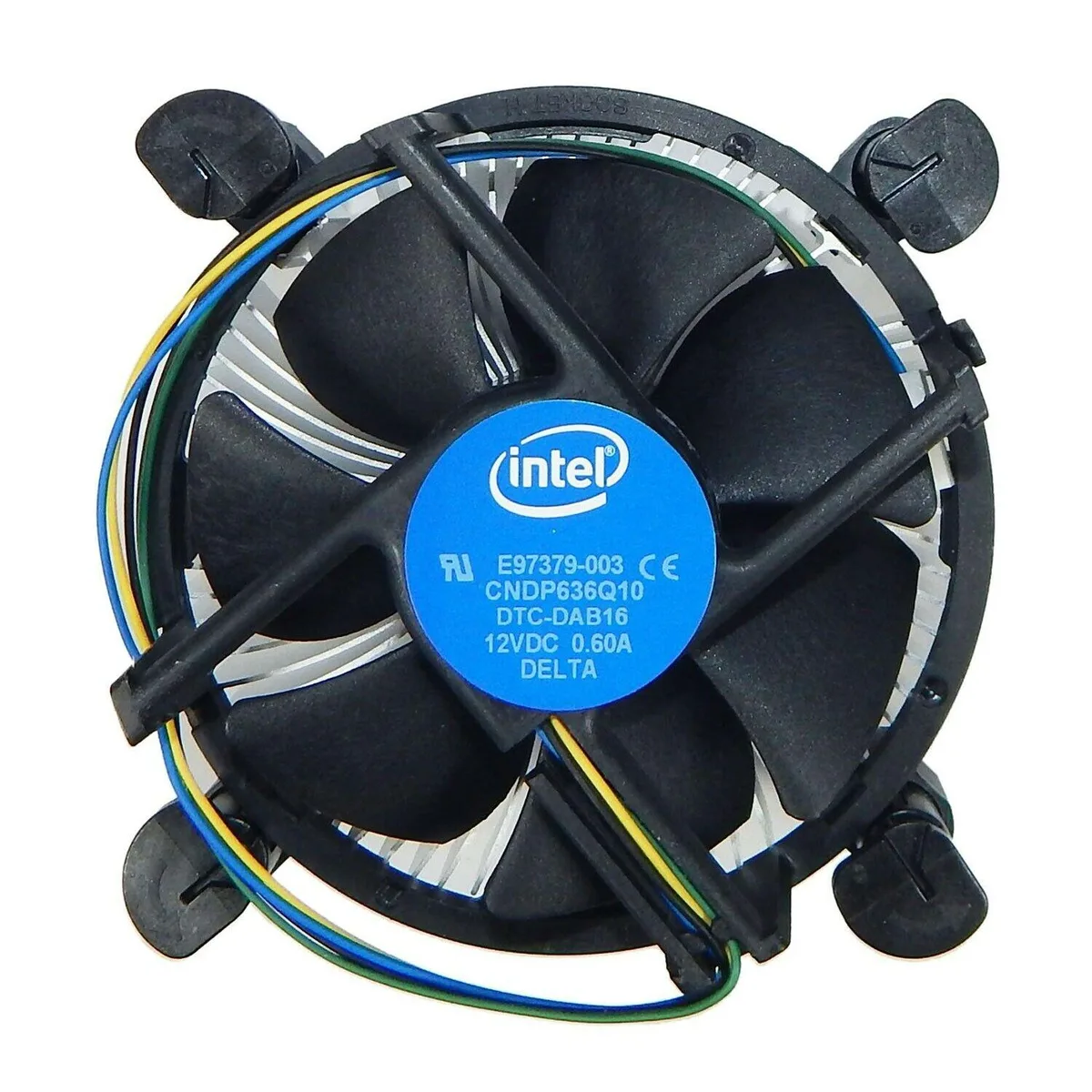 Intel LGA115x CPU heatsink with fan attached