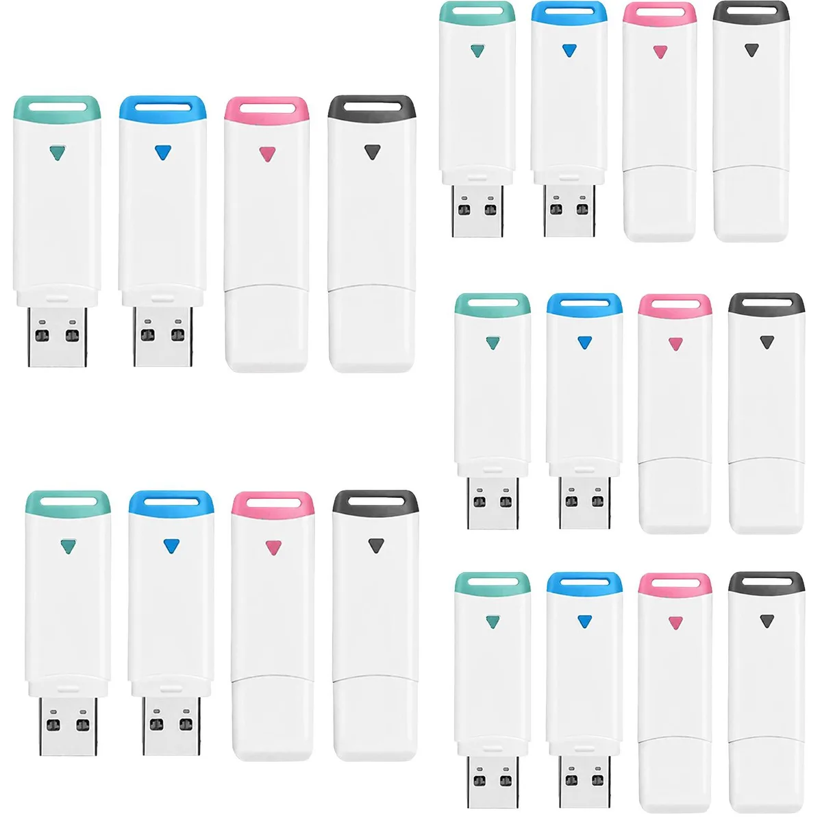 Halasal Halasal HGM8GB 8GB USB 2.0 flash drive 20-pack 4 colors — zdjęcie produktu