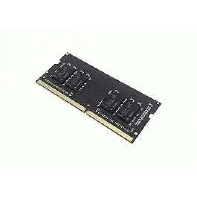 Green rectangular SoDIMM module with black chips and gold contacts