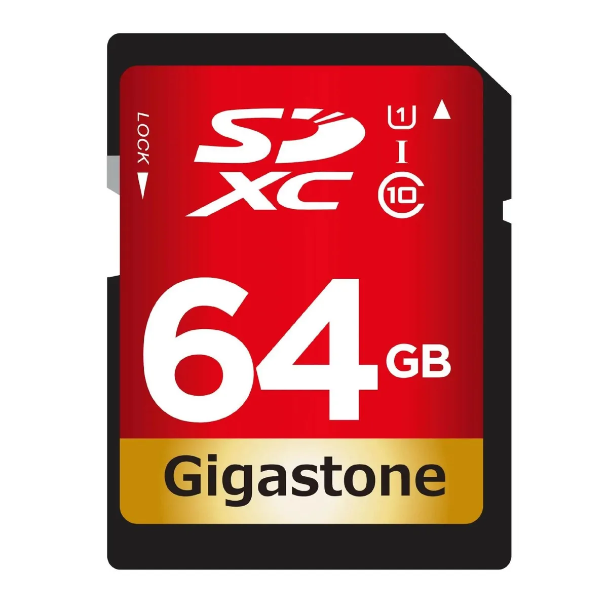 Gigastone Corporation Gigastone Corporation 64GB SDXC UHS-I U1 Class 10 80MB/s memory card — 商品写真