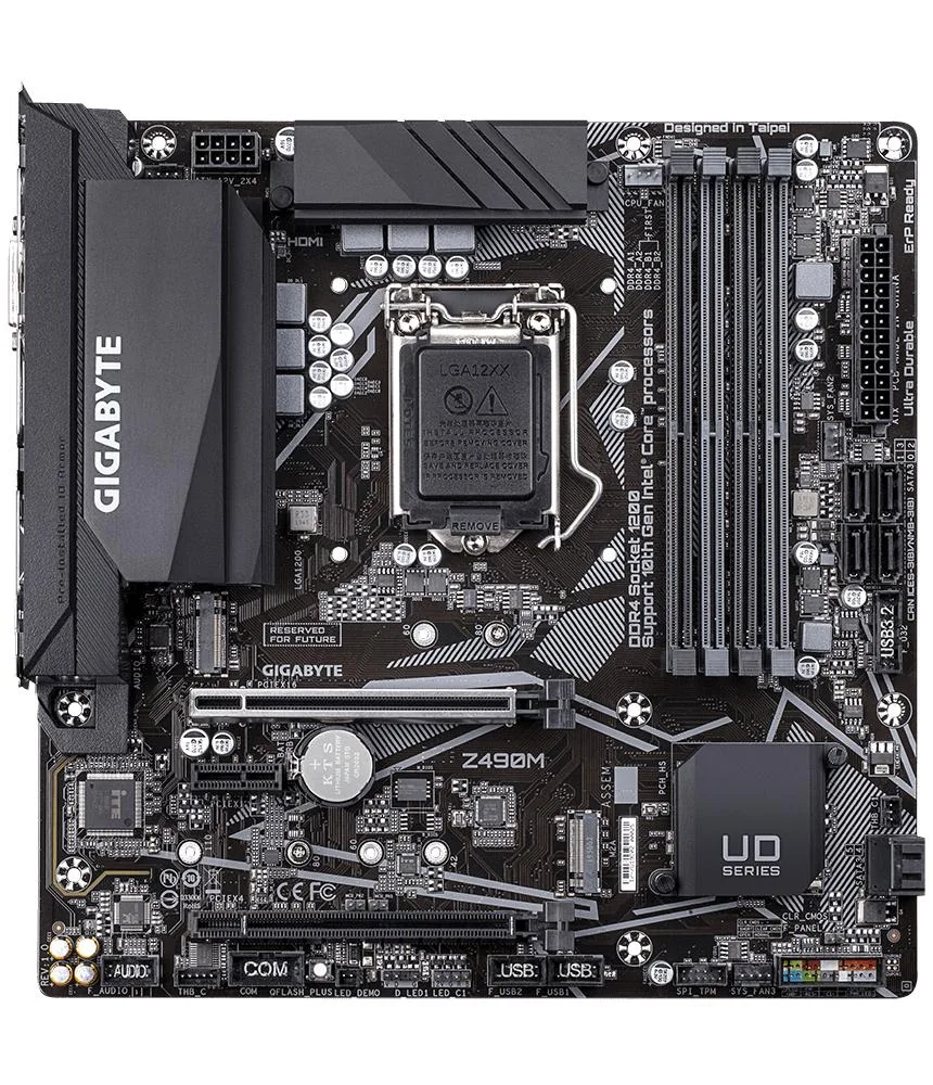 GIGABYTE GIGABYTE Intel Z490M LGA 1200 10 11TH Micro ATX DDR4 Motherboard — photo du produit
