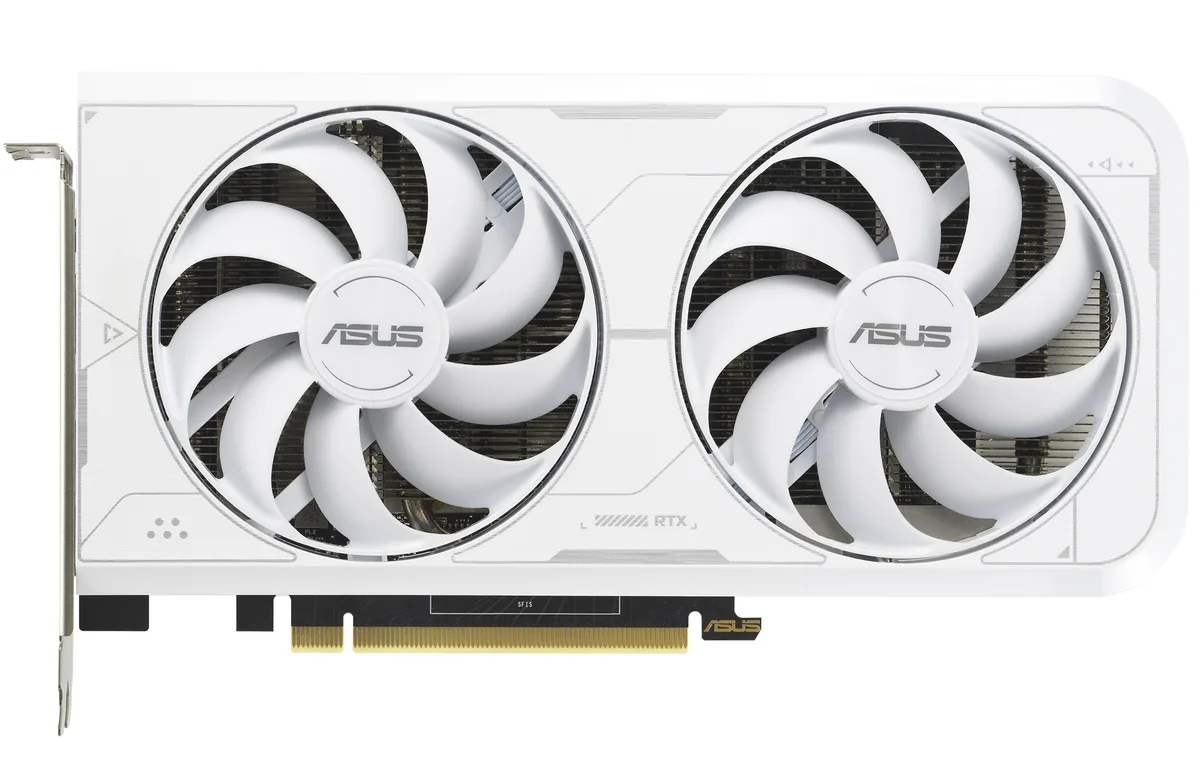 ASUS ASUS DUAL-RTX3060TI-O8GD6X-WHITE graphics card — photo du produit