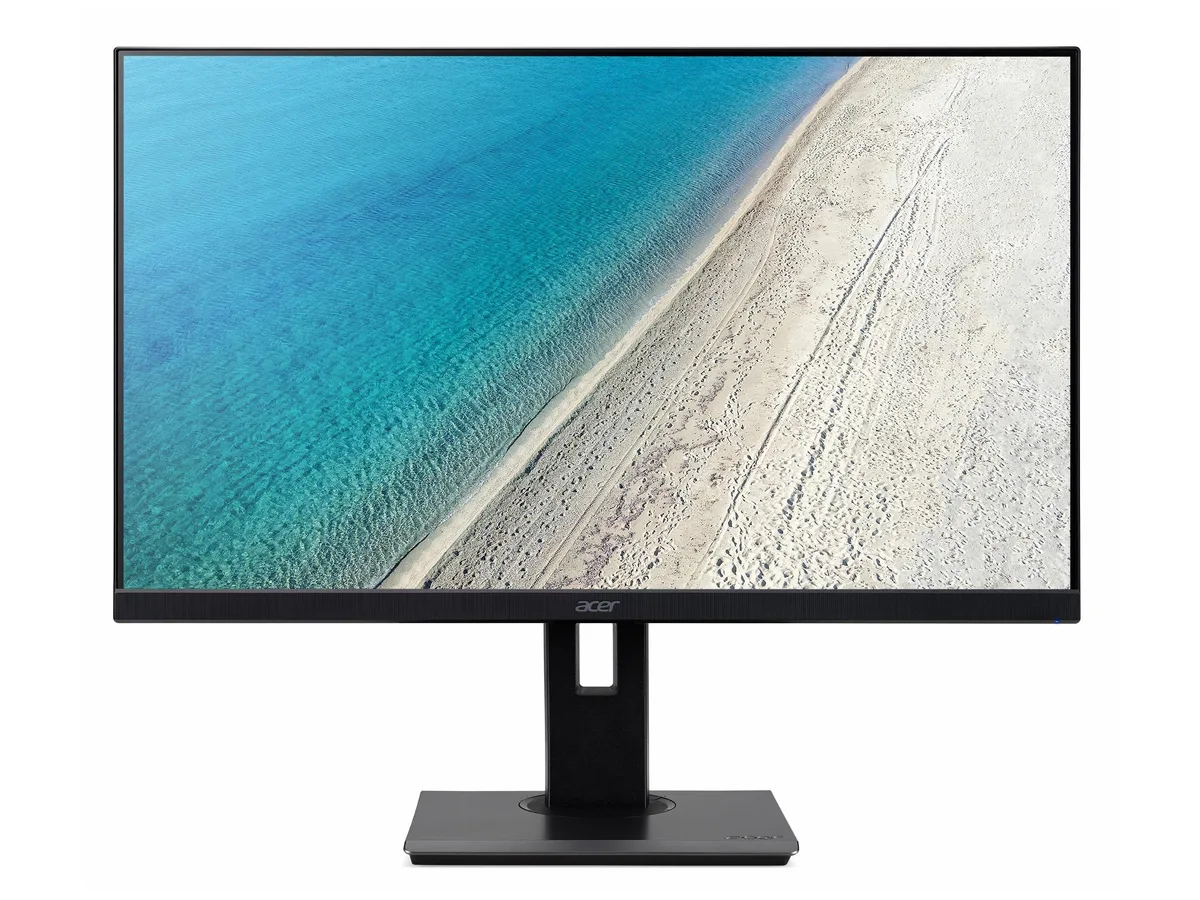 Black 21.5 inch flat VA monitor with thin bezels and a simple stand