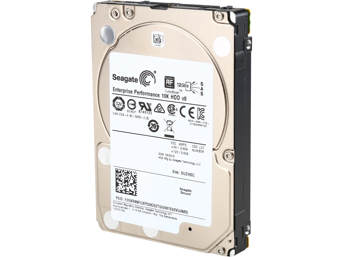 Seagate Seagate ST600MM0158 600GB 10000 RPM 128MB SAS 12Gb/s 2.5" internal hard drive — produktfoto