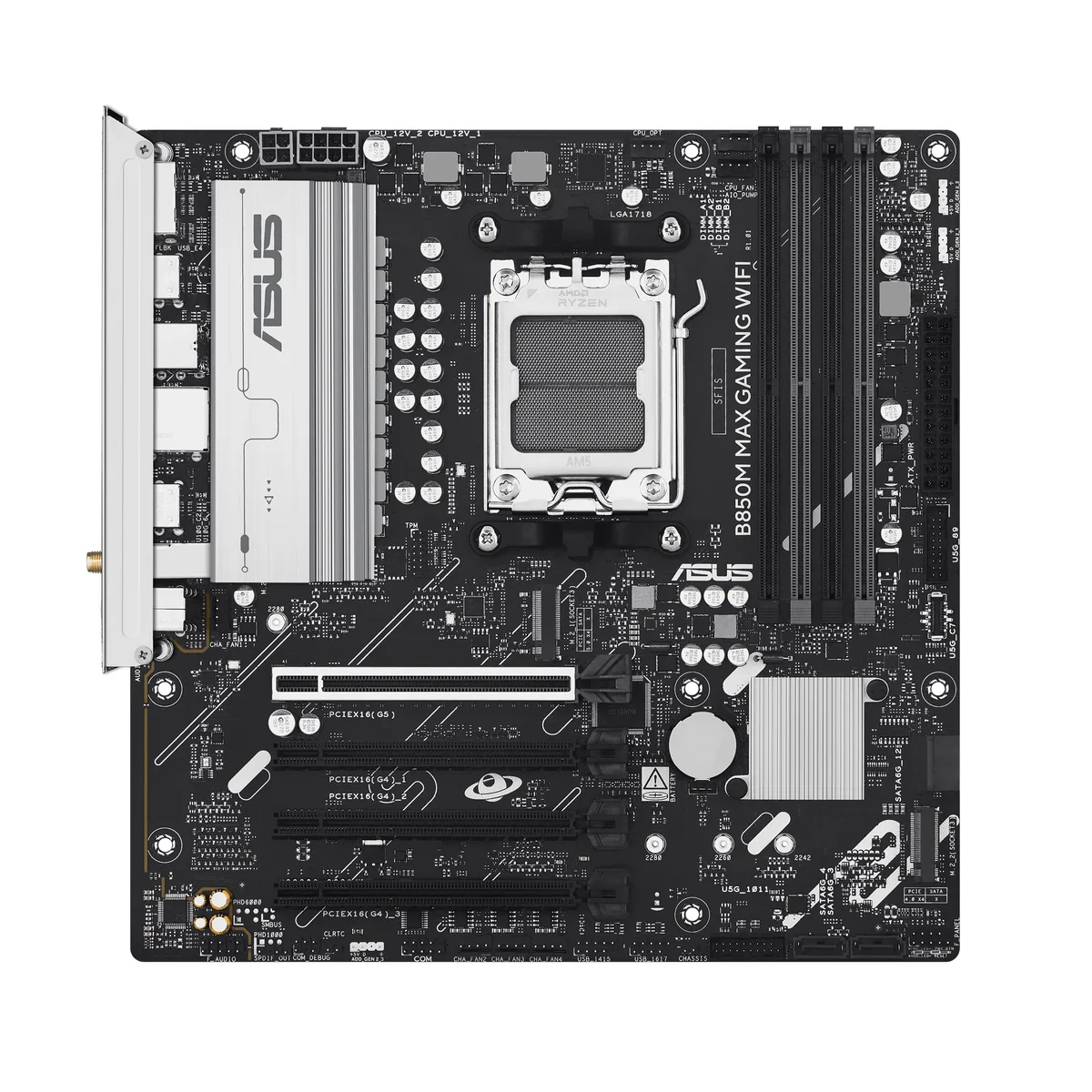 ASUS ASUS FF4D516G6000HC38ADC01 B850M MAX GAMING WIFI AMD motherboard — product photo