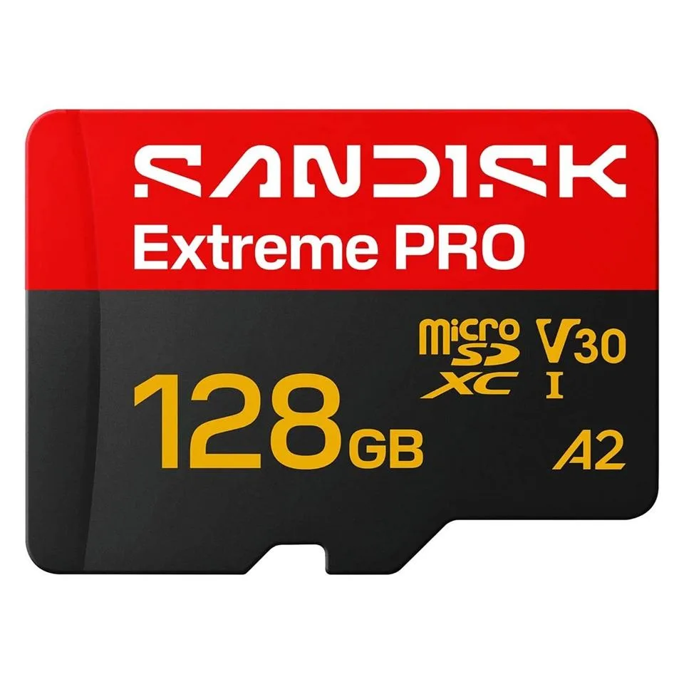 SanDisk SanDisk Extreme PRO microSDXC 128GB UHS-I U3 V30 A2 250MB/s SDSQXCJ-128G-GS6MA memory card — product photo