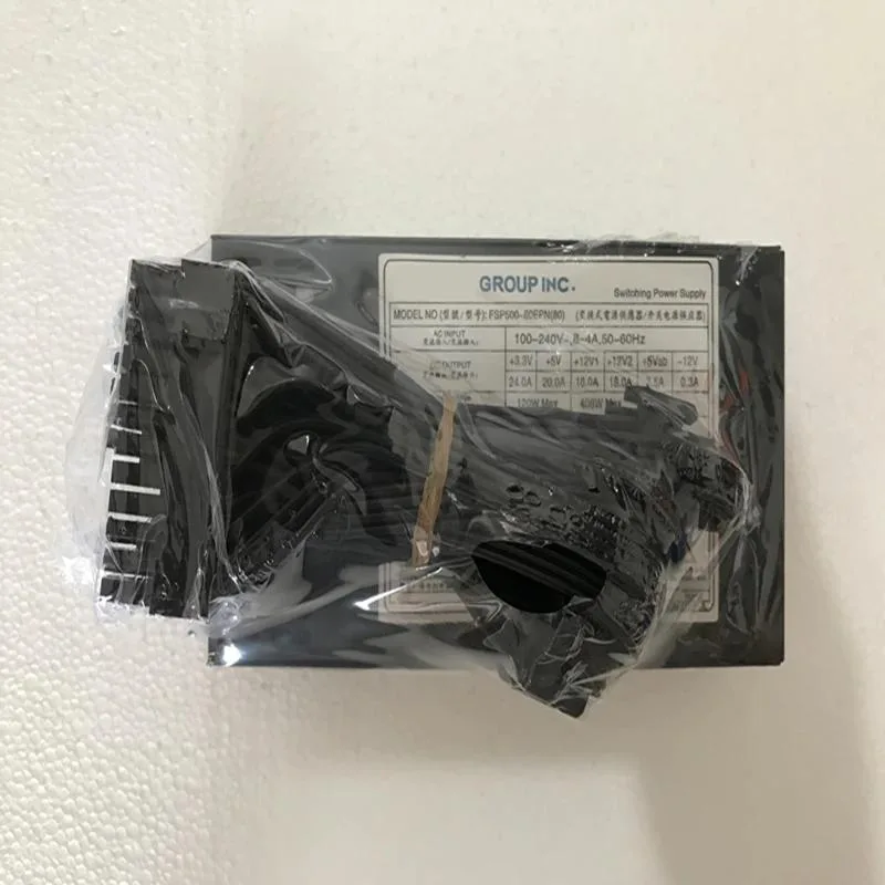 Compact 1U gold power supply with rear fan and modular cables
