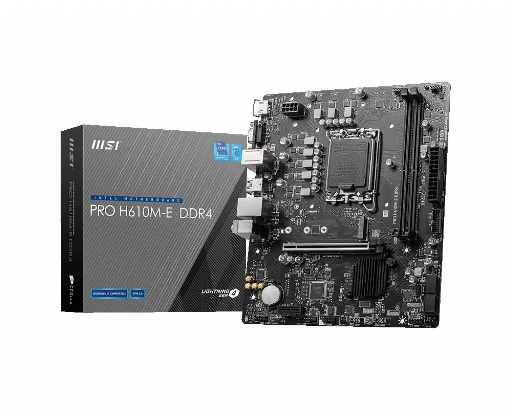 MSI MSI PRO H610M-E DDR4 Intel motherboard 7D48-001R — product photo