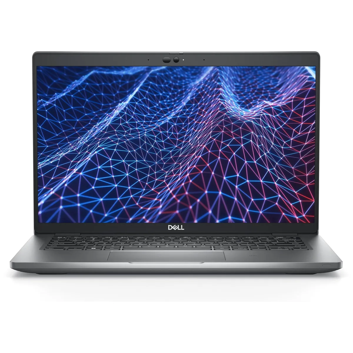 Gray Dell Latitude 5430 clamshell laptop, 14 inch non-touch FHD screen, matte finish