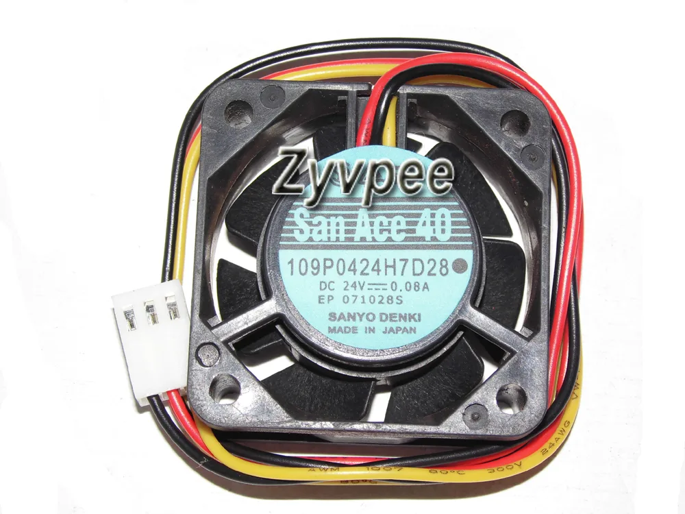 Zyvpee Zyvpee 109P0424H7D28 24V 0.08A 40x15mm 3-pin case fan — foto produk
