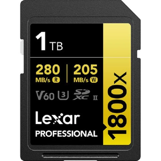 Lexar Lexar Professional 1800x SDXC UHS-II 1TB memory card — 商品写真