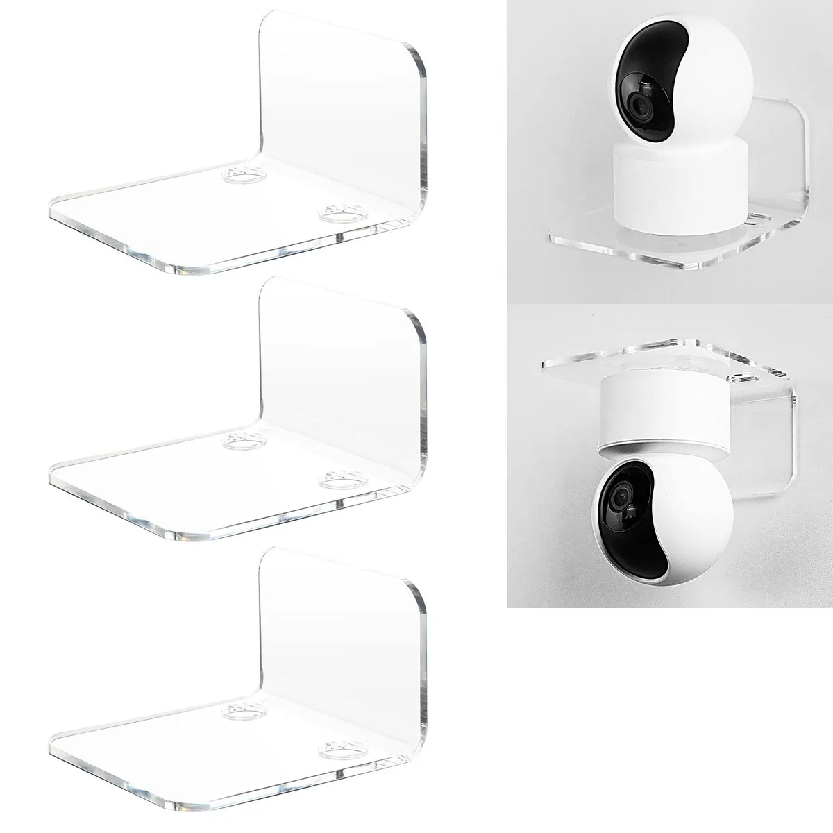  OAPRIRE Souqoon-T083V-38 3-pack 16 in clear acrylic decorative shelving — fotografia produktu