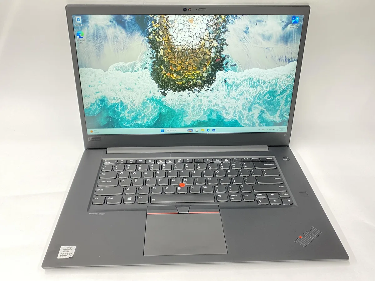 Lenovo P1 Gen 3 laptop, dark matte finish, 15 inch non-touch screen, charger included