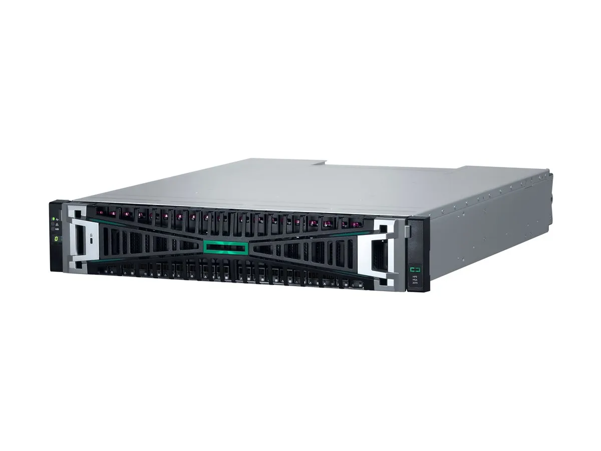 HPE HPE MSA 2070 SAN Storage System 12 x 1.92 TB SSD 23.04 TB P76571-B25 — photo du produit