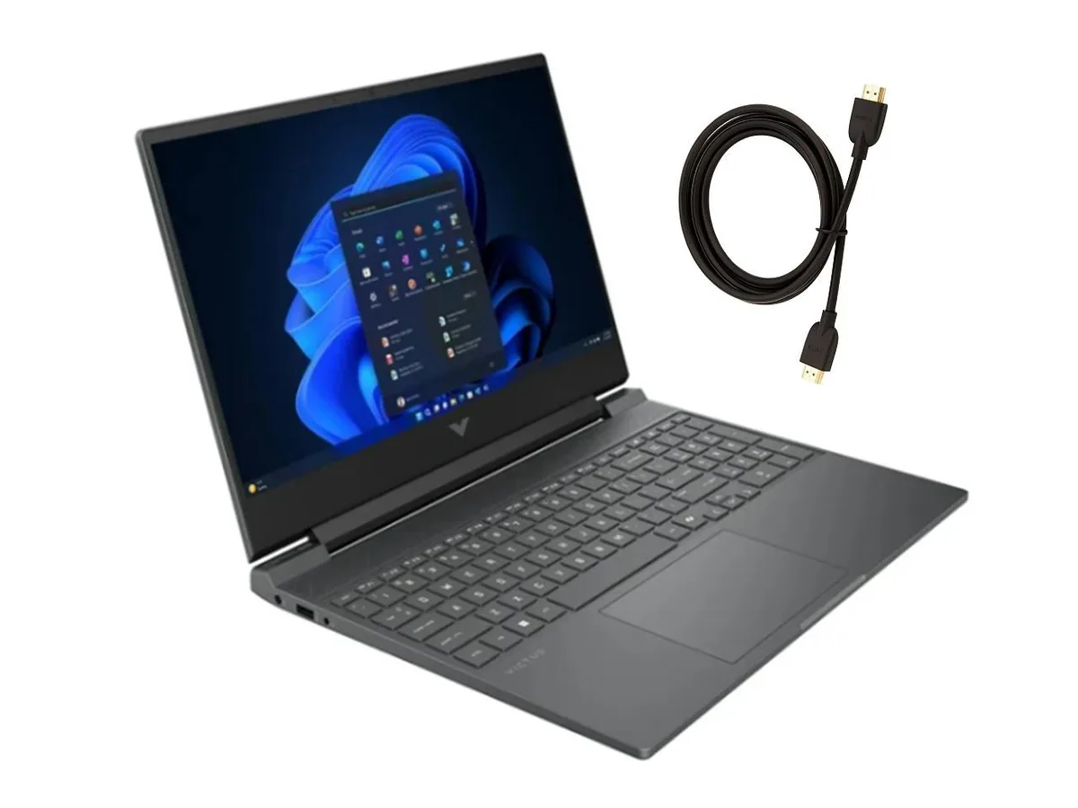 Mica Silver HP Victus 15.6 inch gaming laptop, standard clamshell, matte finish