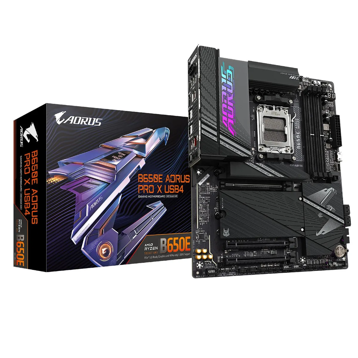 GIGABYTE GIGABYTE B650E AORUS PRO X USB4 AM5 DDR5 ATX AMD motherboard — photo du produit