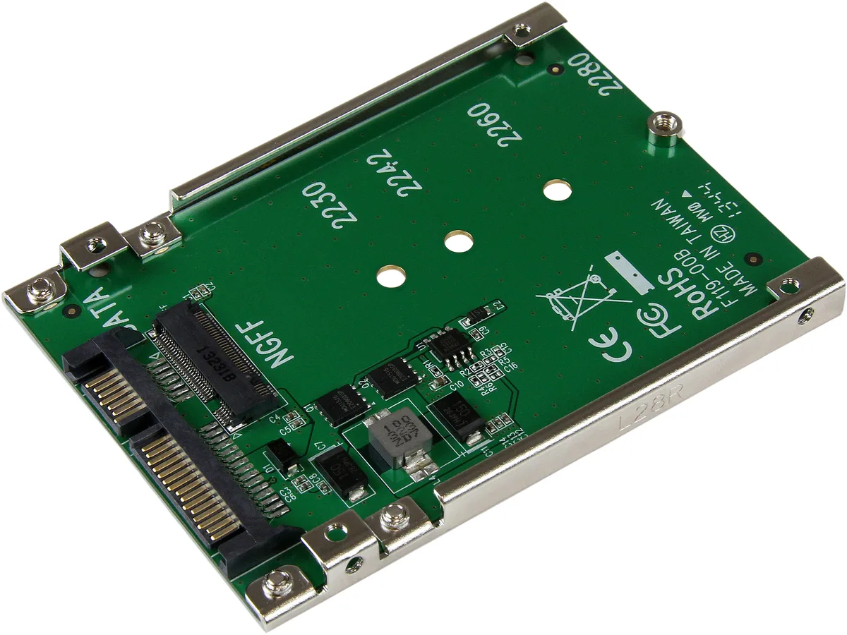 STARTECH STARTECH SAT32M225 M.2 SATA to 2.5in SATA adapter 7mm open frame ssd accessory — תמונת המוצר