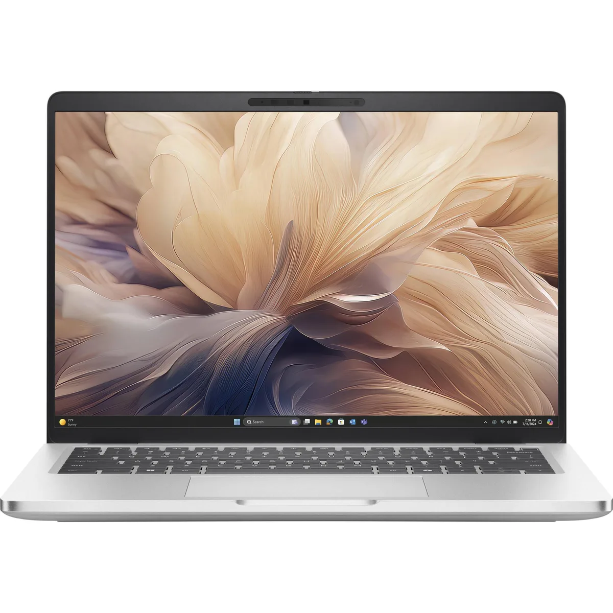 Silver aluminium 14 inch laptop with WUXGA display