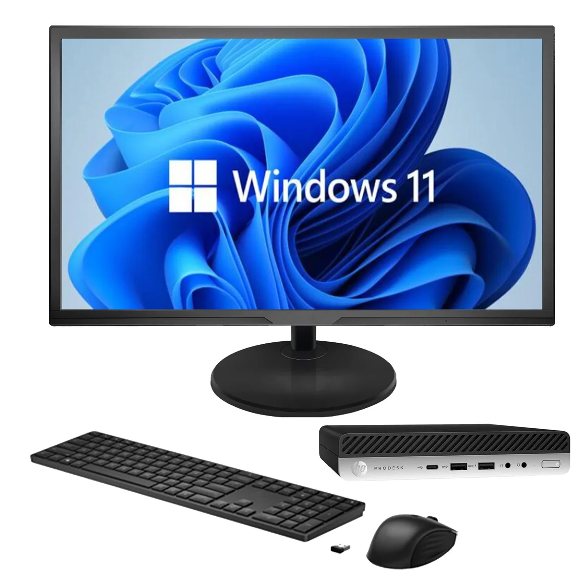 HP HP ProDesk 600 G4 Mini i5-8500T 16GB 256GB 22" Monitor — photo du produit