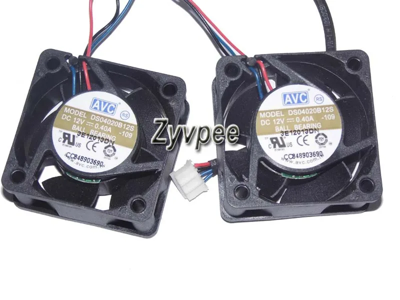 Zyvpee Zyvpee DS04020B12S 40x20mm 12V 3-pin 2-pack case fan — 제품 사진