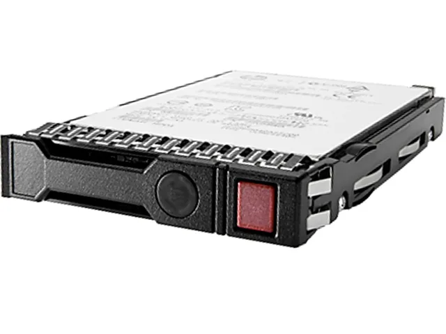 Silver 2.5 inch HP enterprise SSD with SAS connector